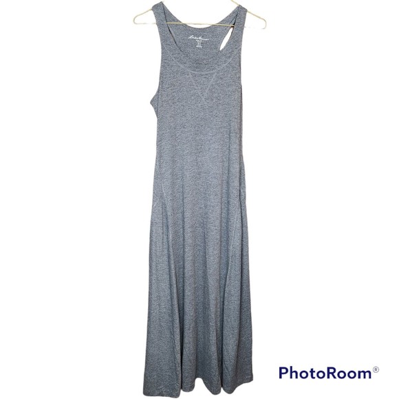 Eddie Bauer Woman’s Gray Basic Maxi Casual Dress Size Small - Picture 1 of 4